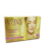 Lotus Herbals Radiant Gold Cellular Glow Facial Kit, 37g- Revitalising Effect For A Great Skin Glow, For All Skin Types